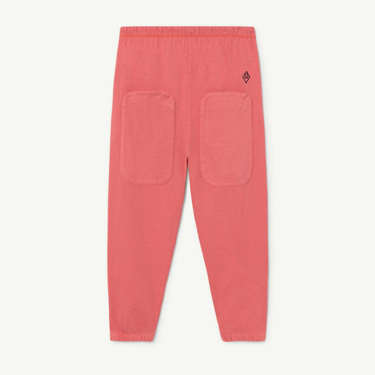 儿童粉色Logo棉长裤
