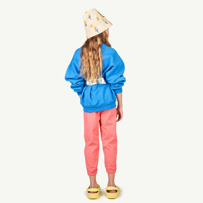 儿童粉色Logo棉长裤