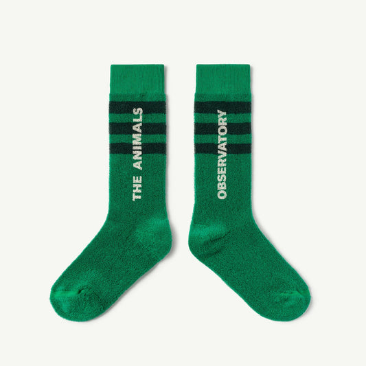 儿童绿色Logo棉袜