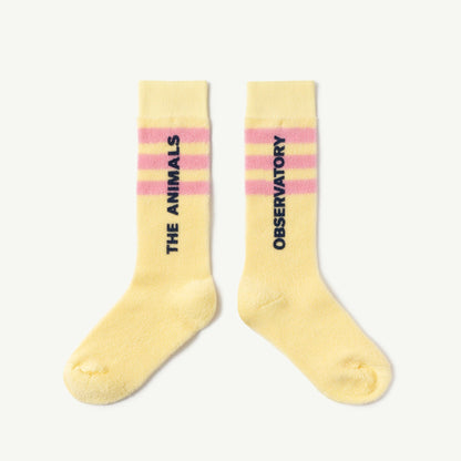 儿童黄色Logo棉袜