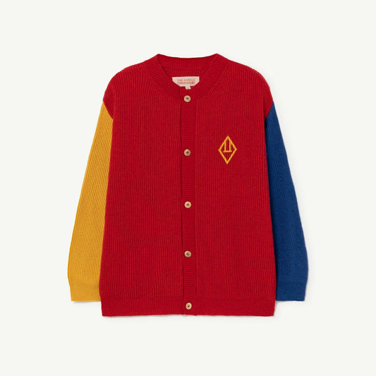 儿童红色Logo开衫