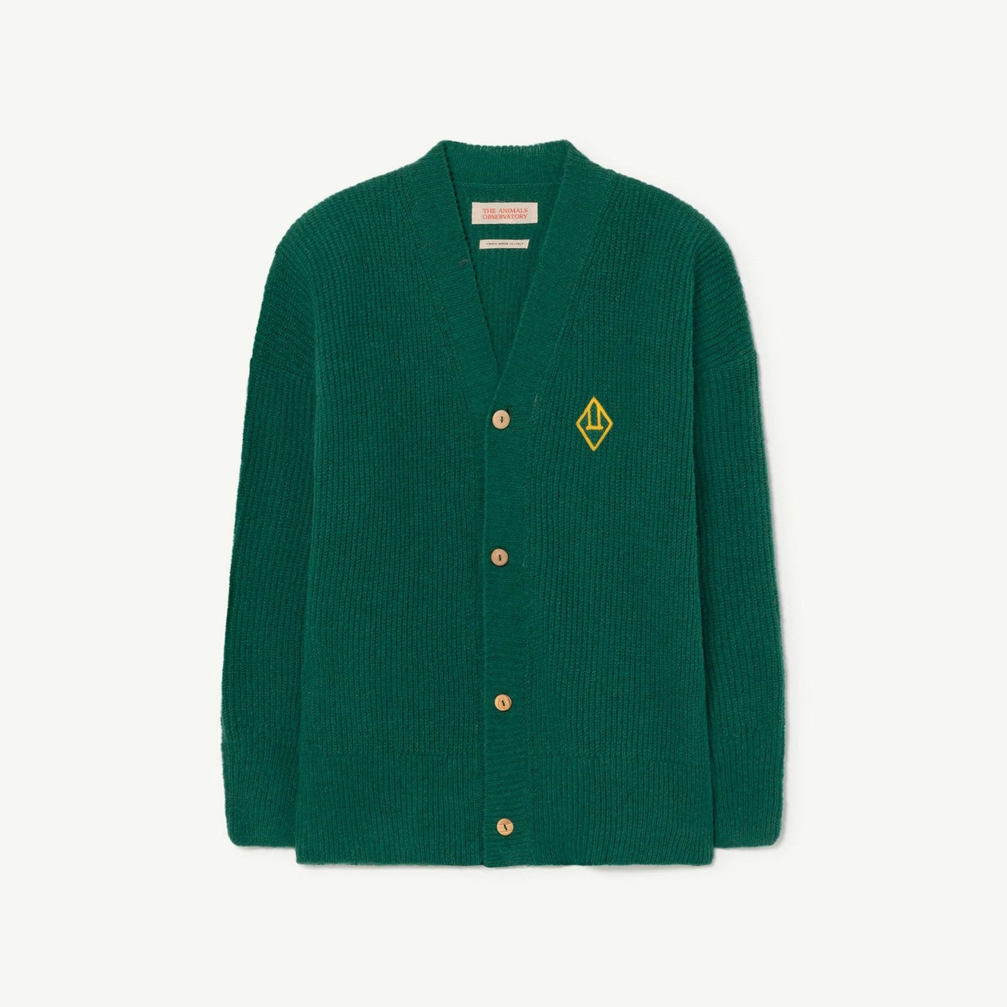 儿童绿色羊毛开衫