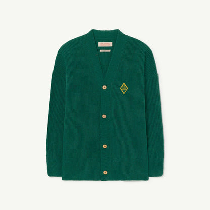 儿童绿色羊毛开衫