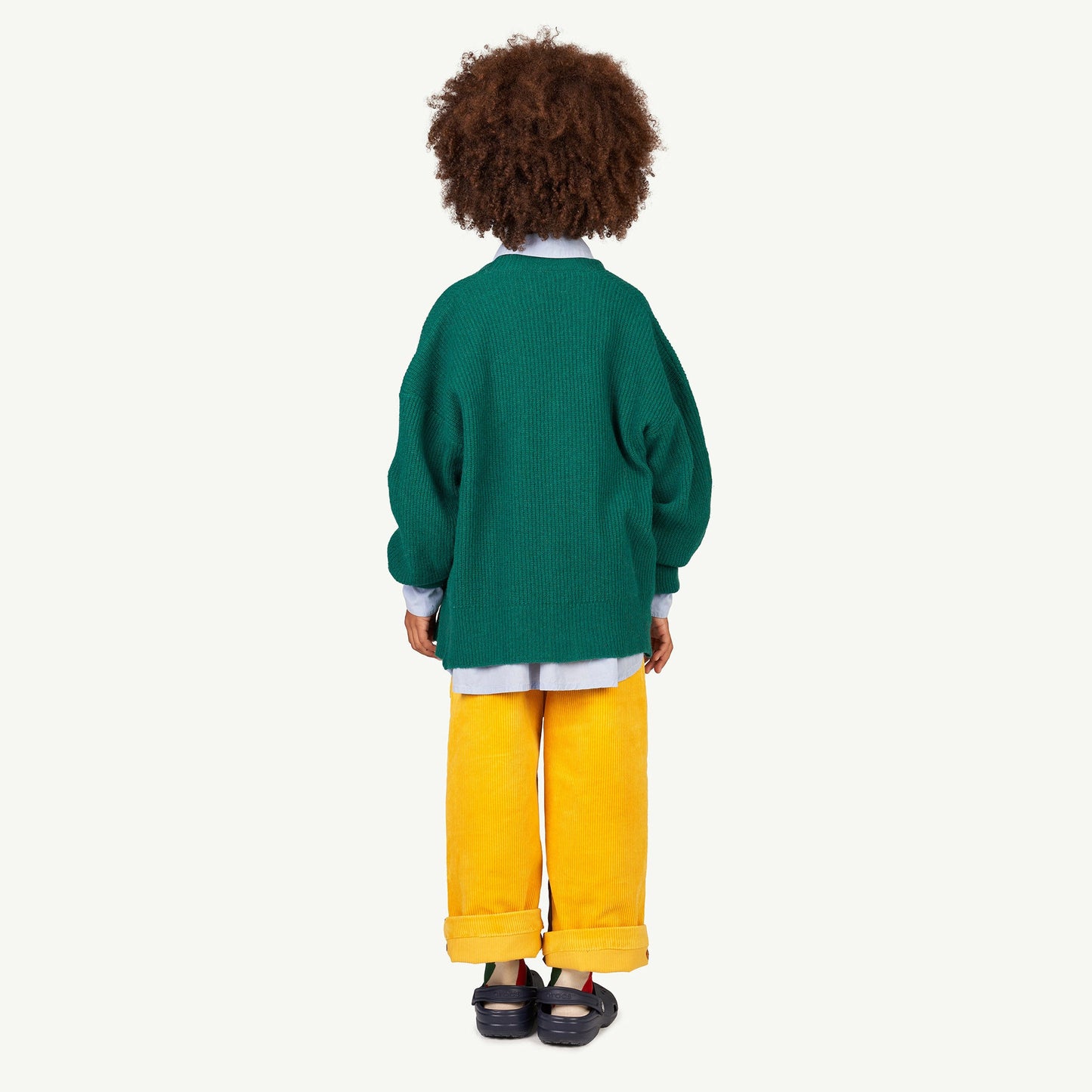 儿童绿色羊毛开衫