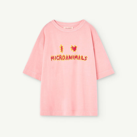 儿童粉色Logo棉T恤