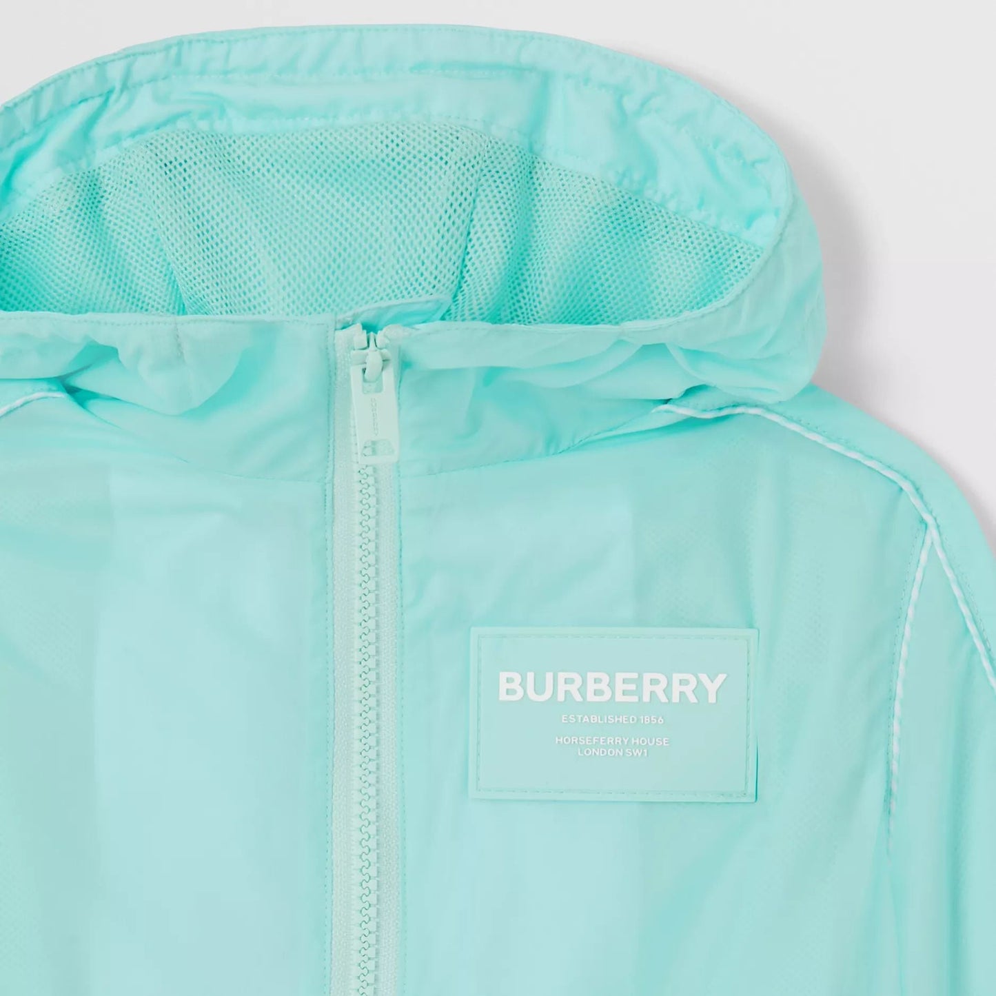 儿童蓝色连帽夹克