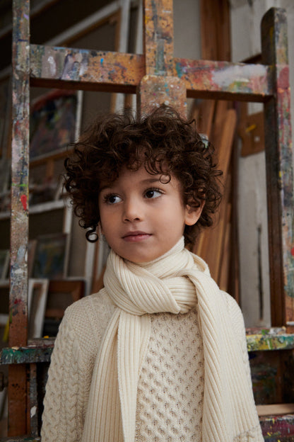 儿童深绿色羊毛背心