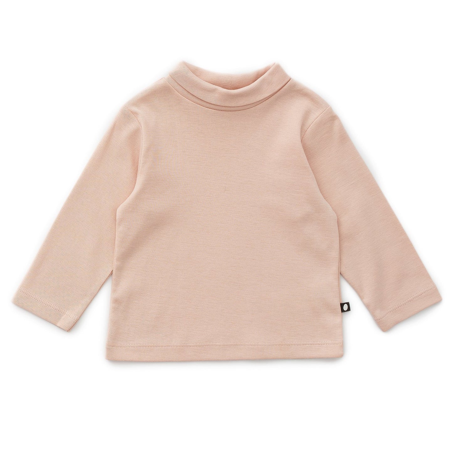 女童粉色棉高领衫