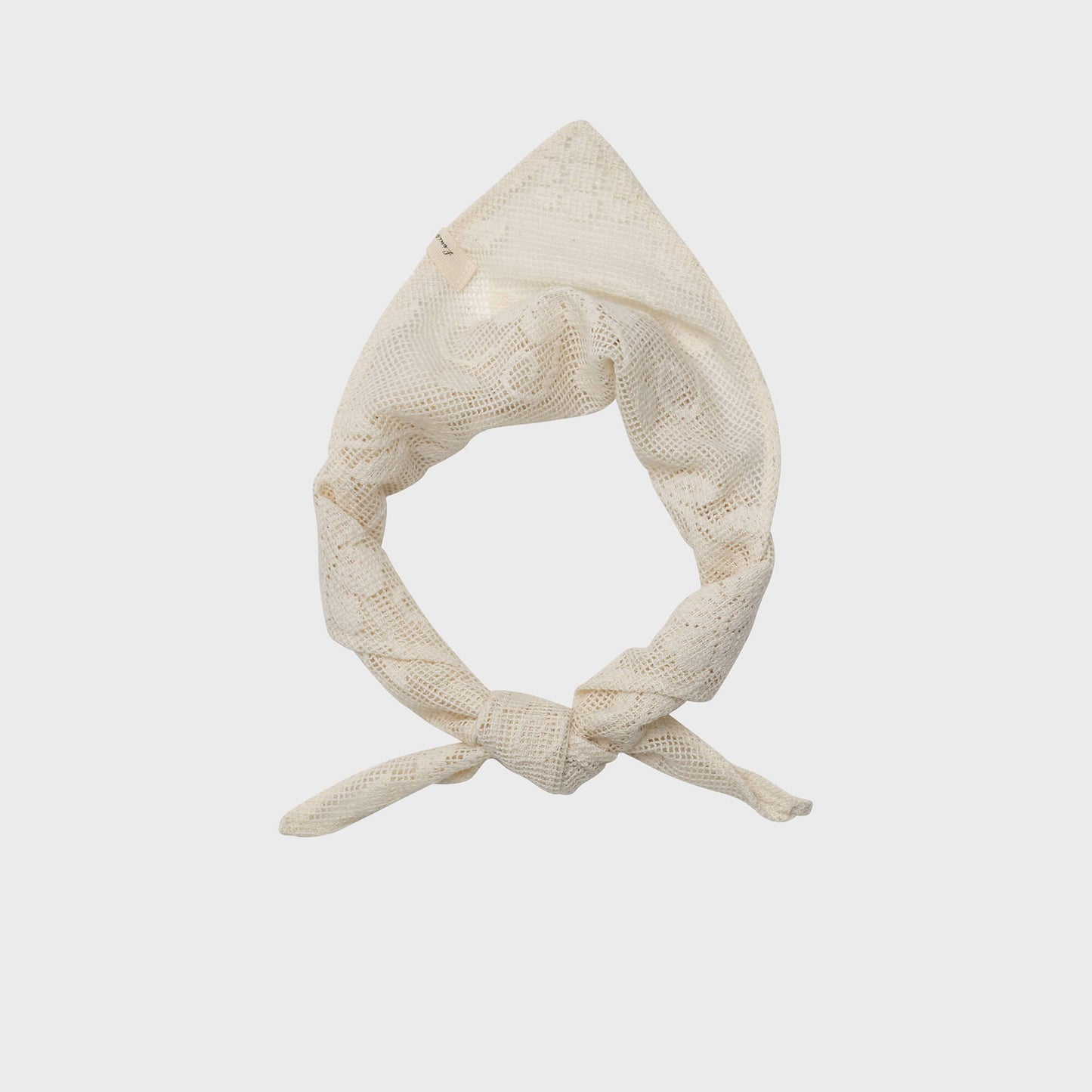 女童白色棉围巾