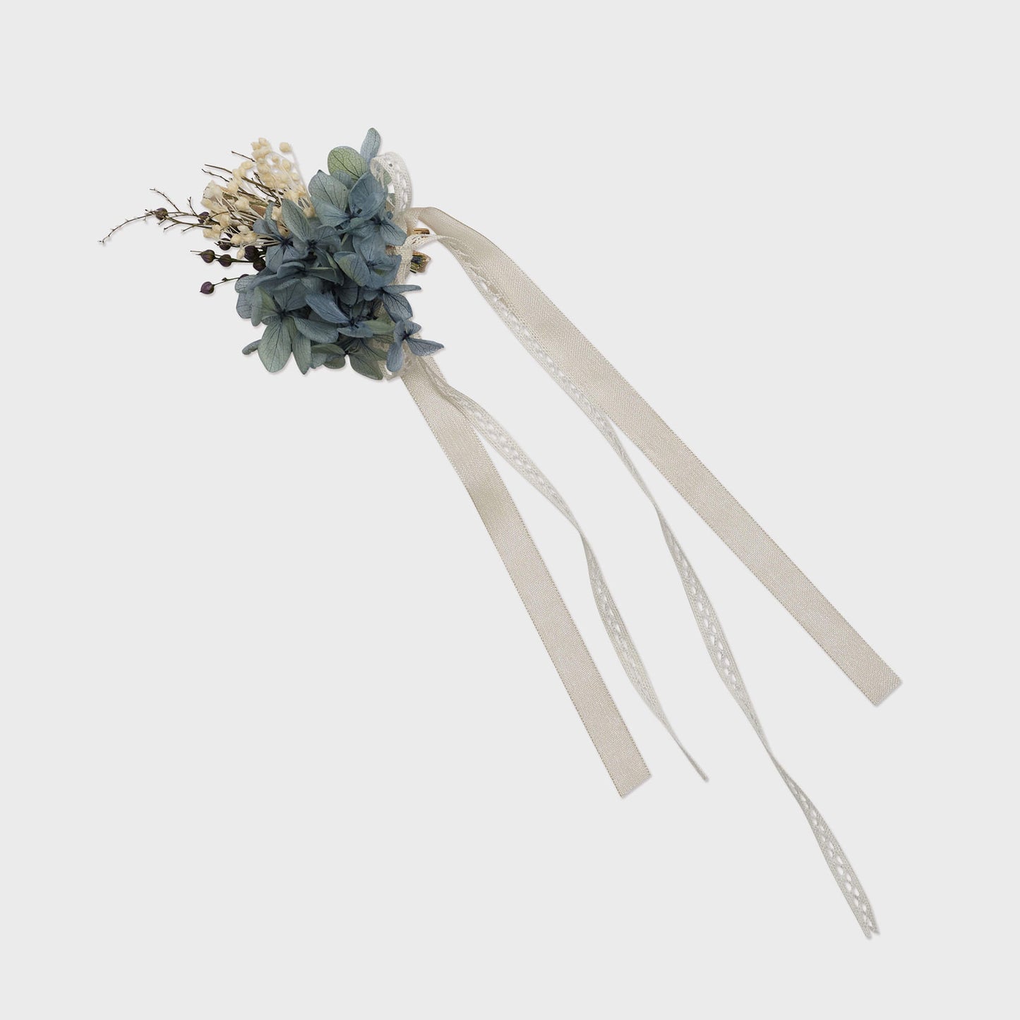 女童蓝色花朵发夹