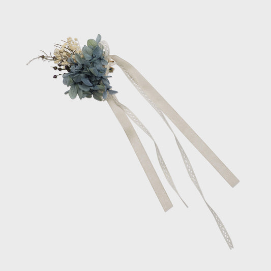 女童蓝色花朵发夹
