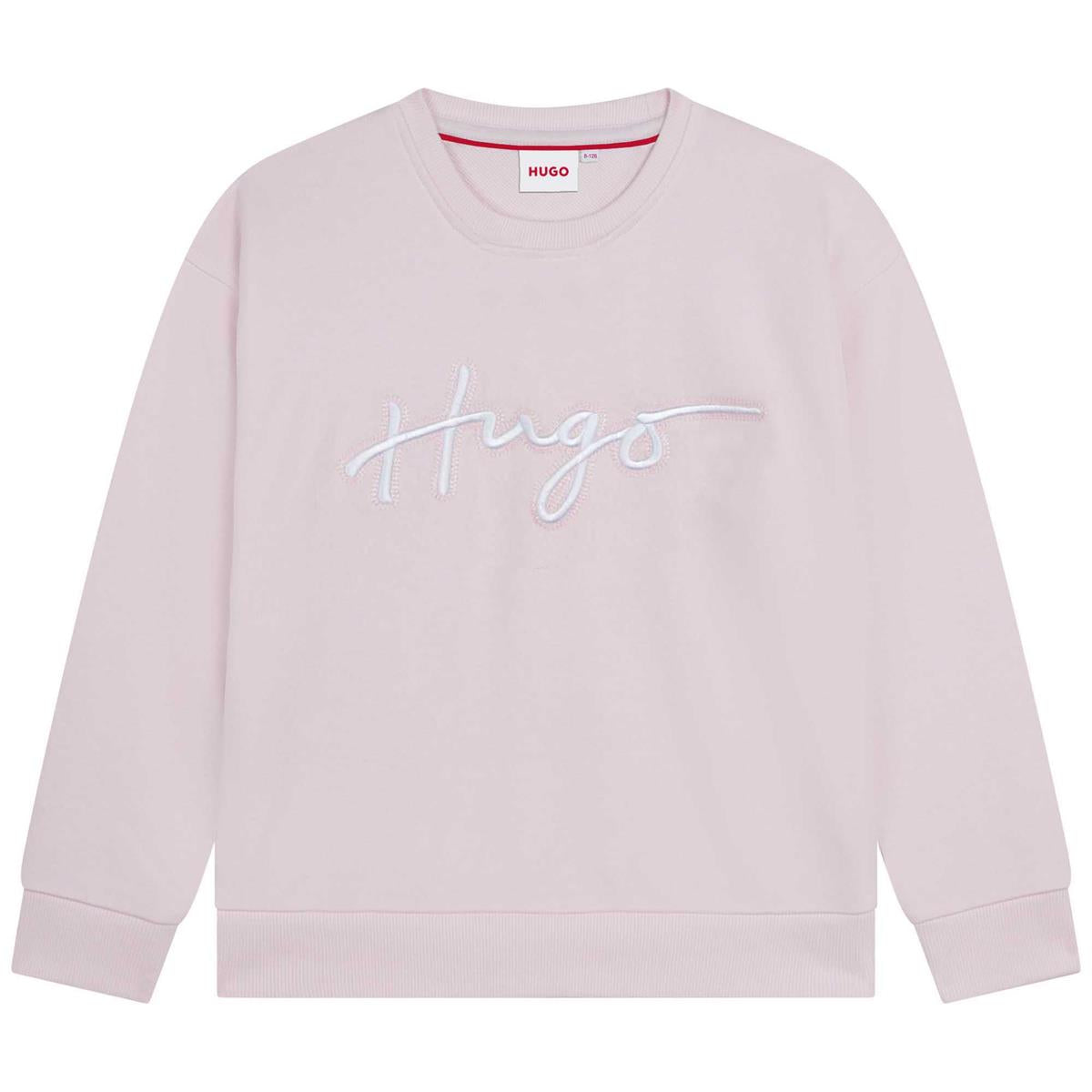 女童粉色Logo卫衣