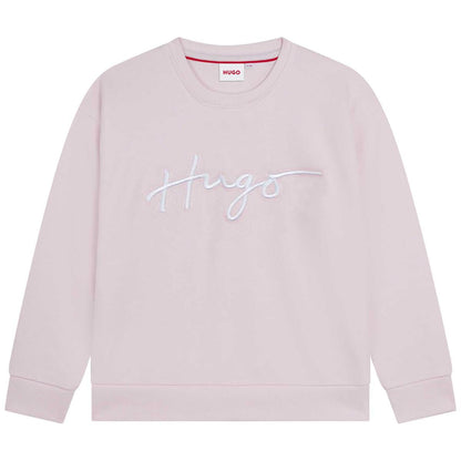 女童粉色Logo卫衣