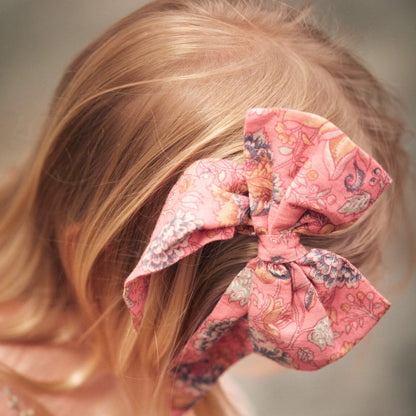 女童粉色碎花发夹