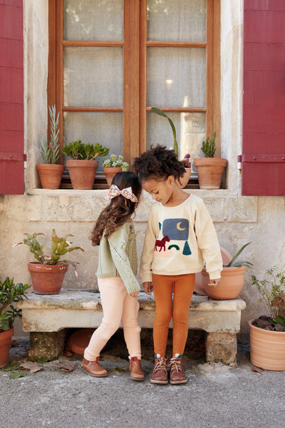 女童粉色花朵发夹