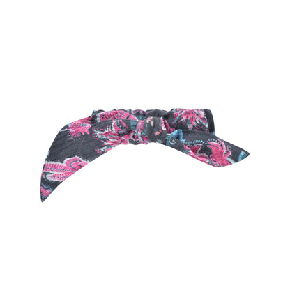女童深灰色碎花发圈