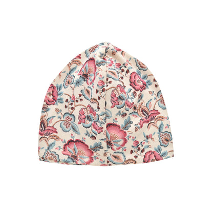 女童白色花朵印花泳帽