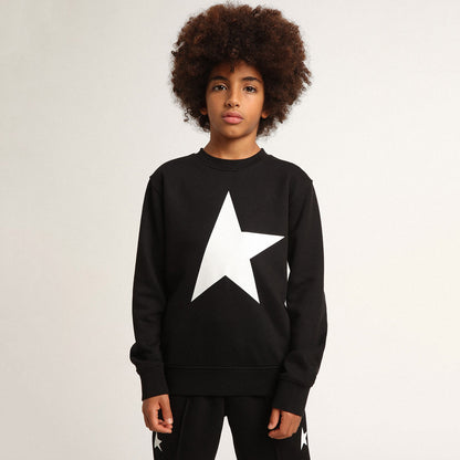 儿童黑色棉卫衣