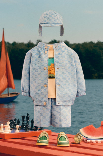 男婴蓝色GG Logo夹克