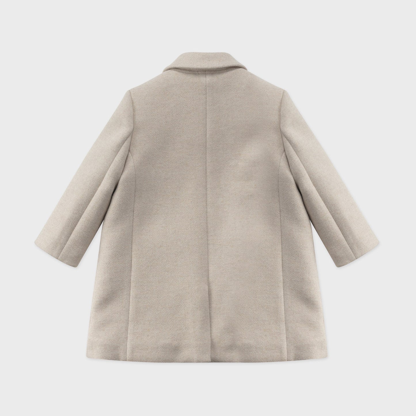 女童米色羊毛外套