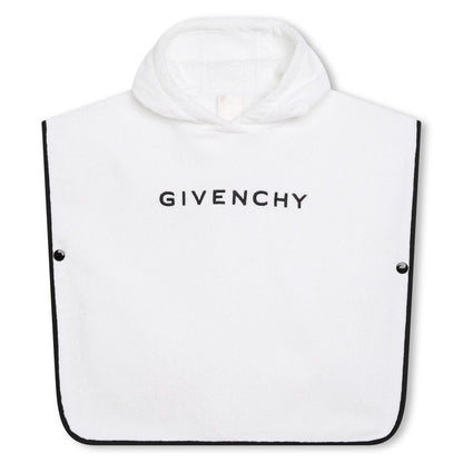 男童白色Logo浴巾