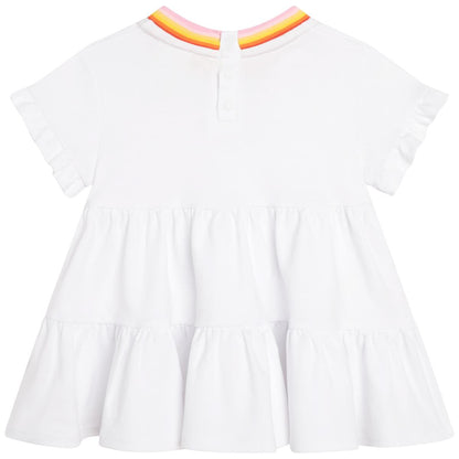 女婴白色连衣裙