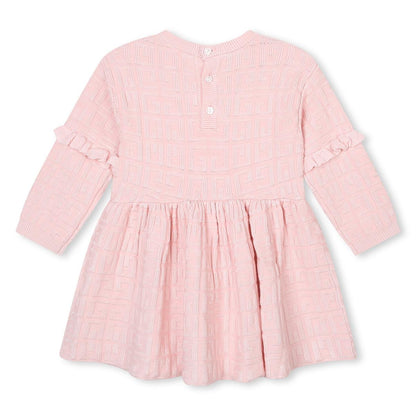 女婴粉色Logo连衣裙