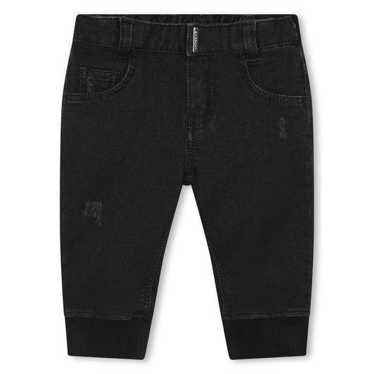 儿童黑色牛仔长裤