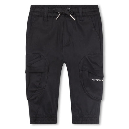 男婴黑色Logo长裤