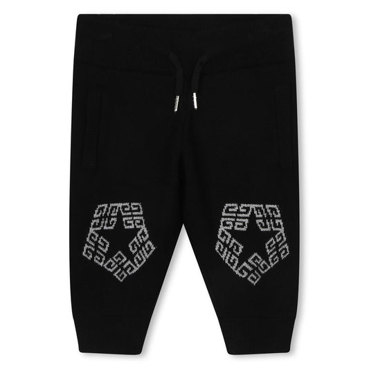 男婴黑色Logo长裤