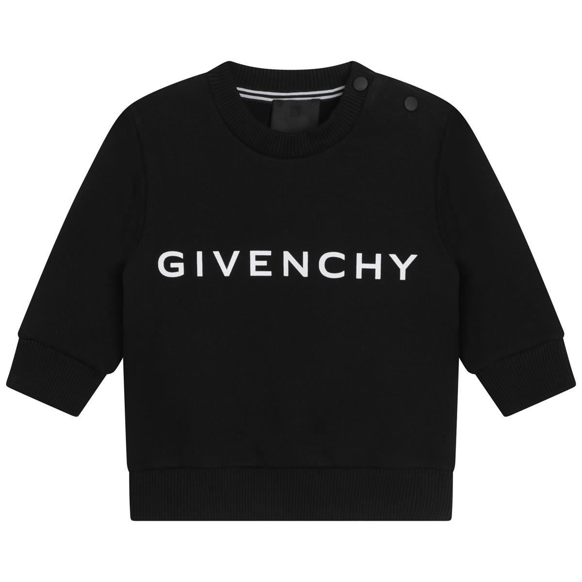 男婴黑色Logo卫衣