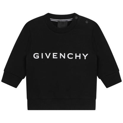 男婴黑色Logo卫衣