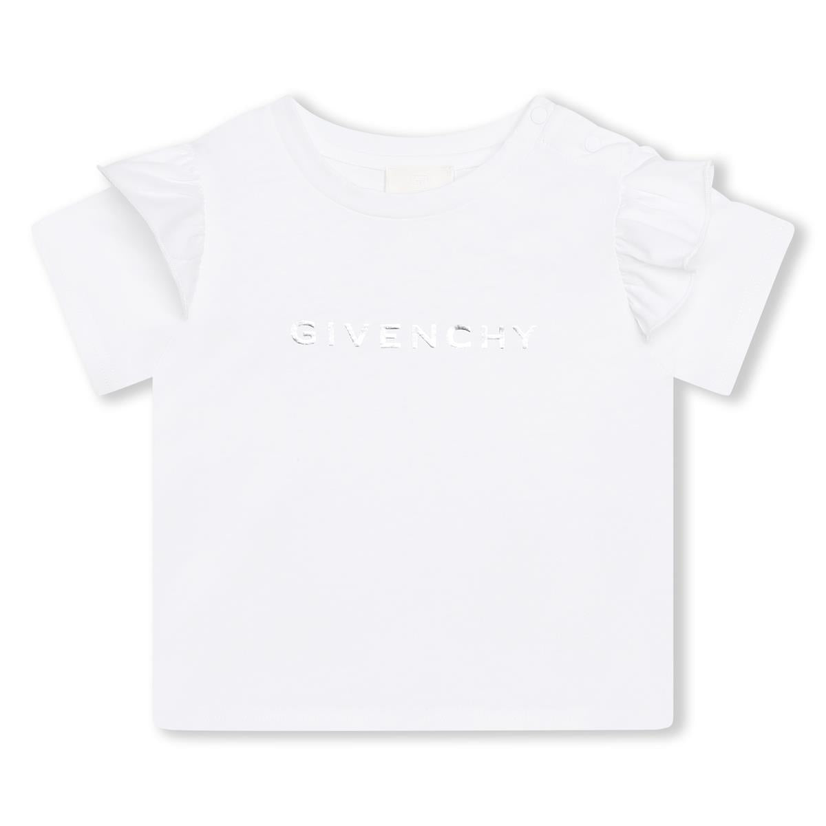 女婴白色Logo T恤