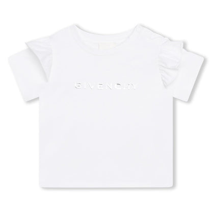 女婴白色Logo T恤