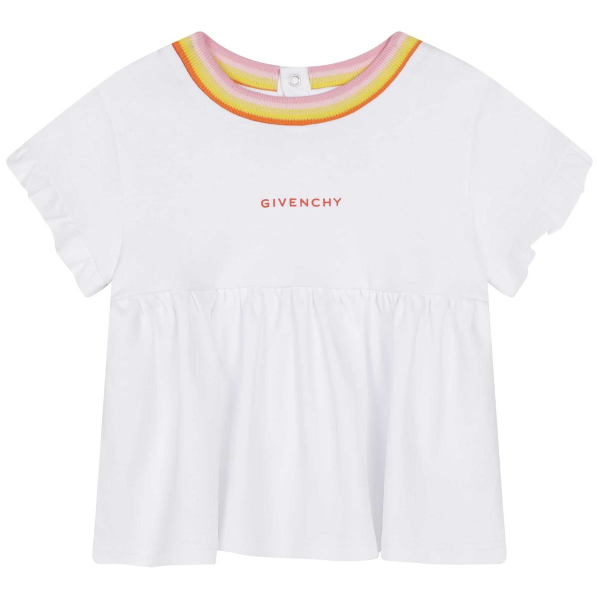 女婴白色Logo T恤