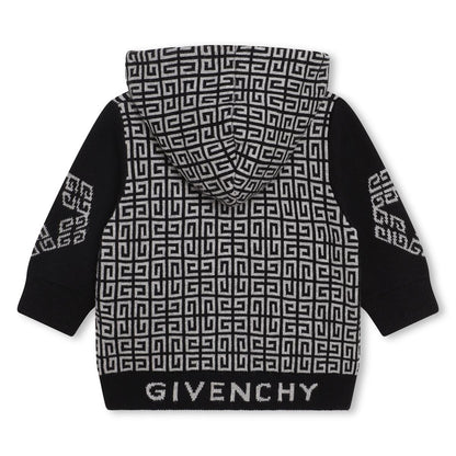 男婴深灰色棉拉链上衣