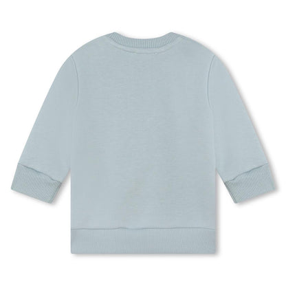 男婴绿色Logo卫衣