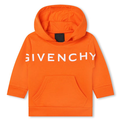 男婴橙色Logo卫衣