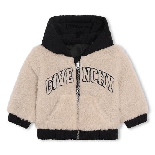 男婴白色拉链夹克