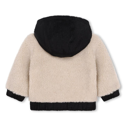 男婴白色拉链夹克