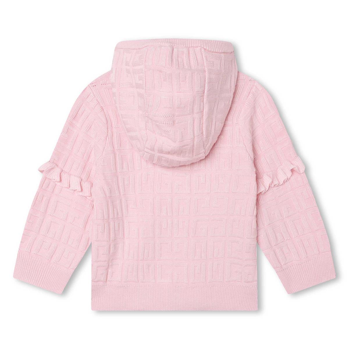 女婴粉色拉链上衣