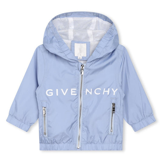 婴儿蓝色连帽卫衣