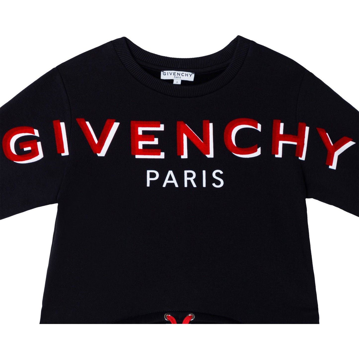 女童黑色Logo棉连衣裙