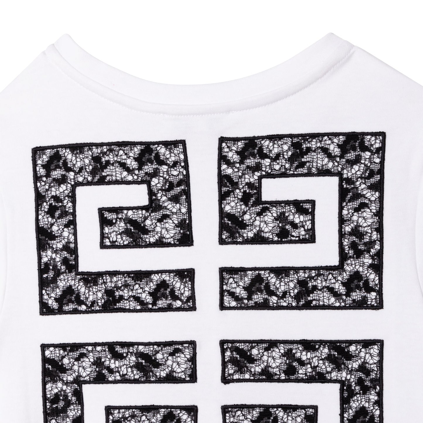 女童白色棉连衣裙