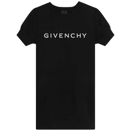 女童黑色Logo连衣裙