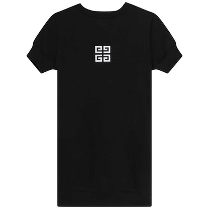 女童黑色Logo连衣裙