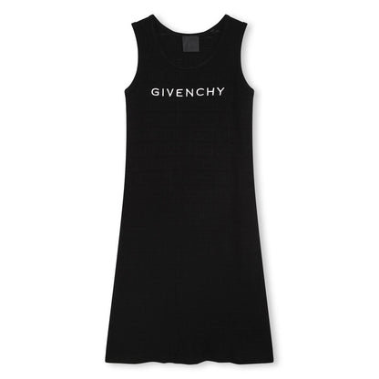 女童黑色Logo连衣裙