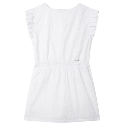 女童白色连衣裙