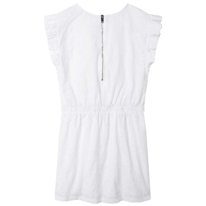 女童白色连衣裙