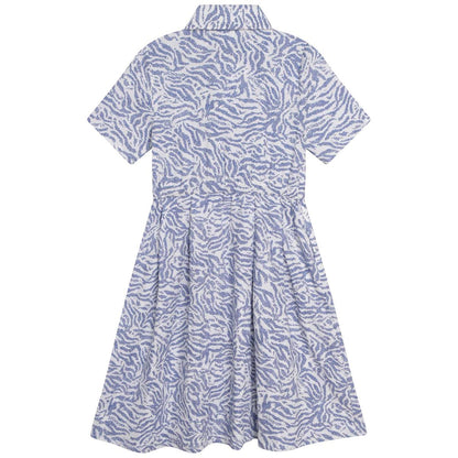 女童蓝色连衣裙